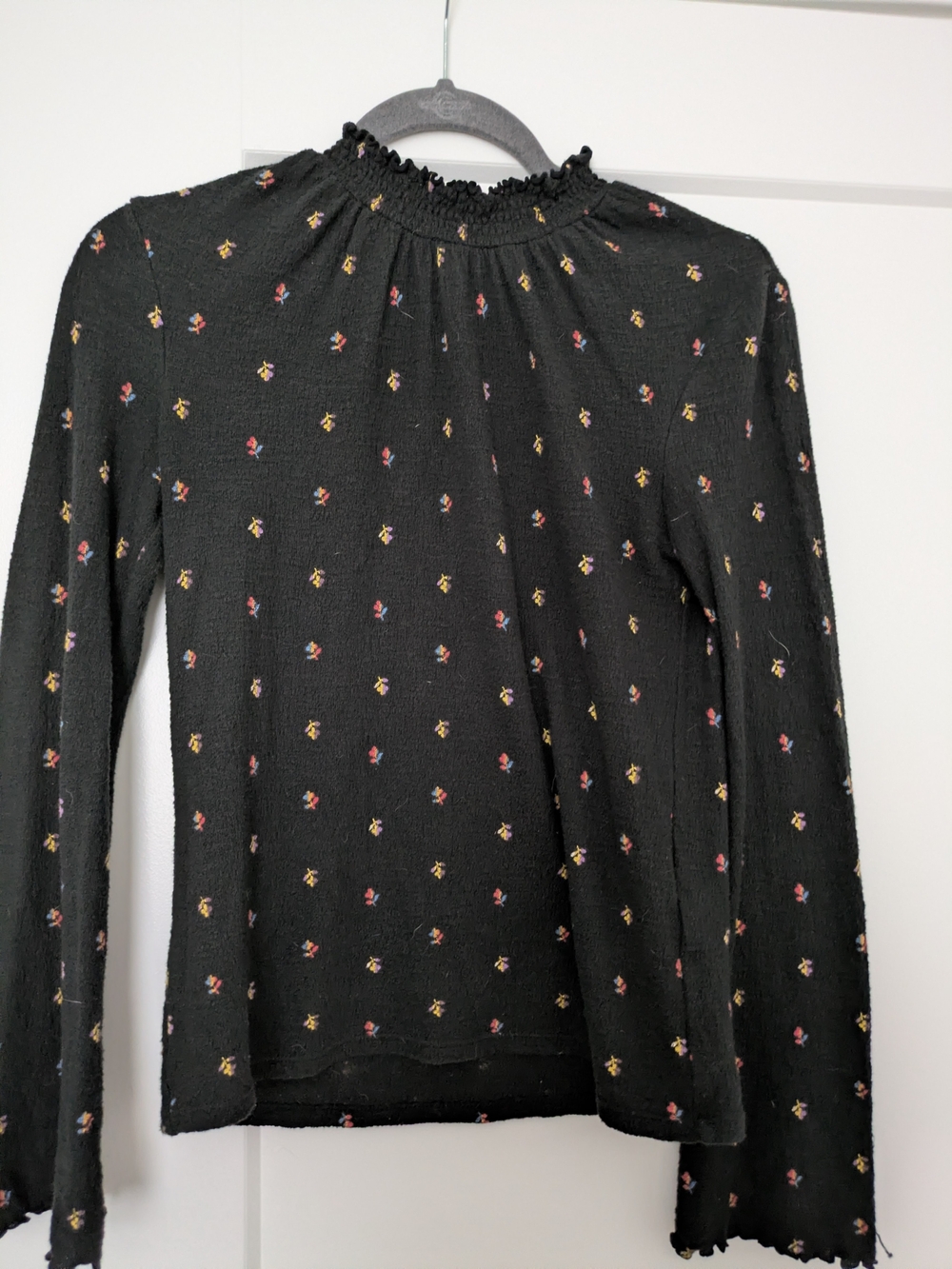 Madewell Floral Mock Neck Top
